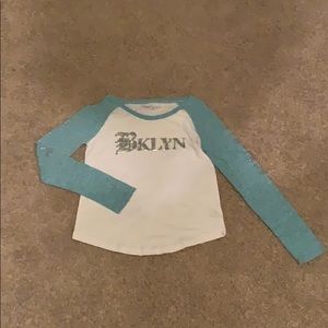 Blue and white aero long sleeve